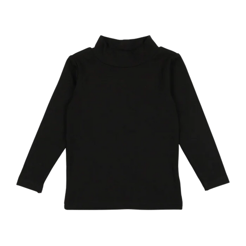 top l/s bamboo mockneck - black
