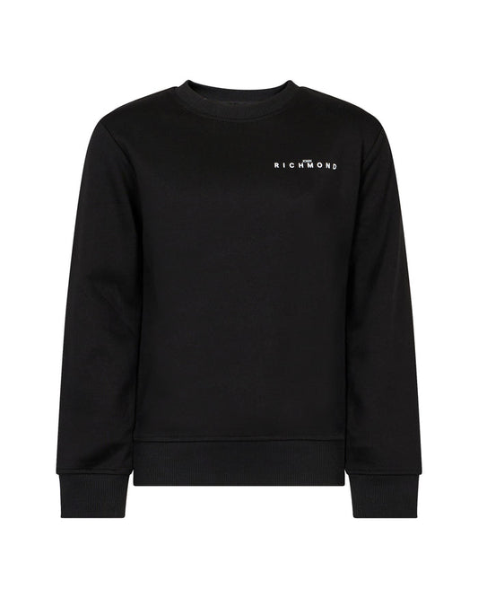 top l/s mini logo sweatshirt - black