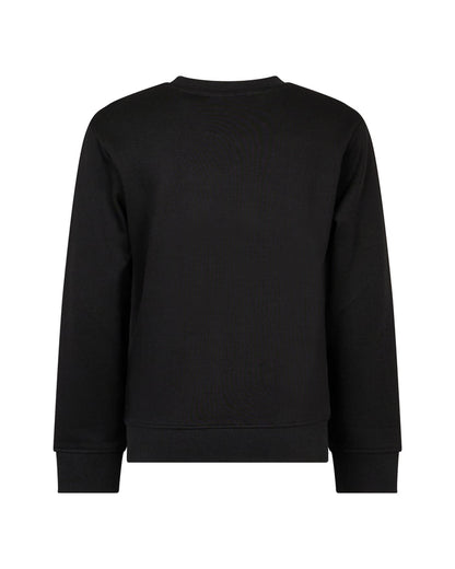 top l/s mini logo sweatshirt - black