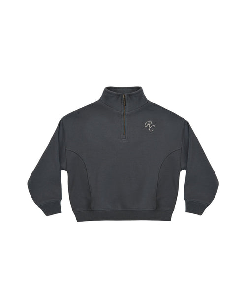 top l/s quarter zip sweatshirt - midnight