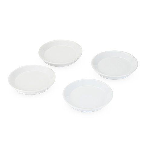 Twine Ceramic Wine Glass Topper Plates set of 4