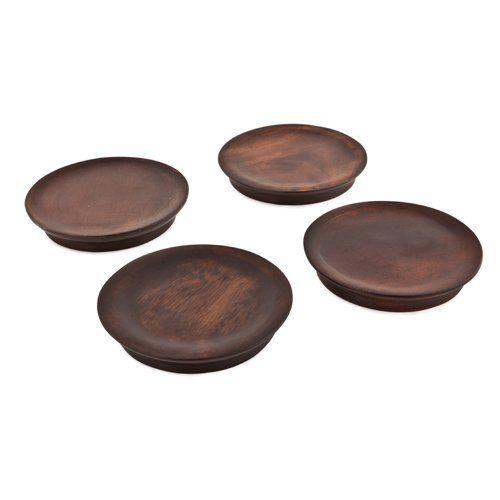 Twine Wine Glass Topper Plates set of 4