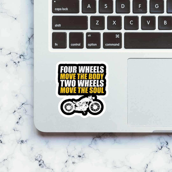 Two Wheels Move The Soul Sticker - Stickers | STICK IT UP