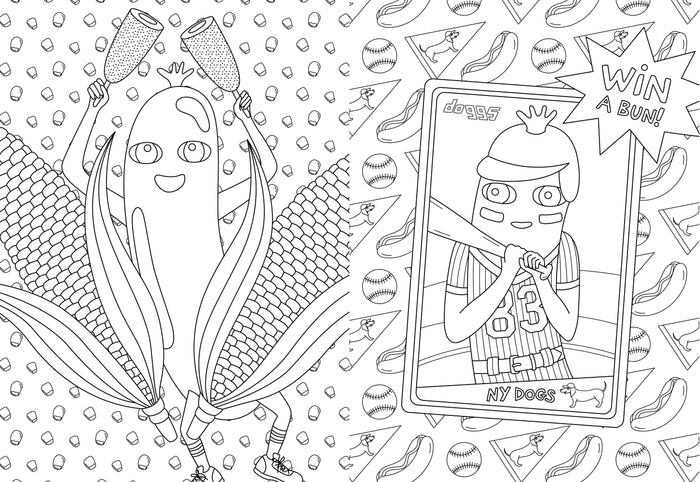 Ultimate Hot Dog Coloring and Activity Book