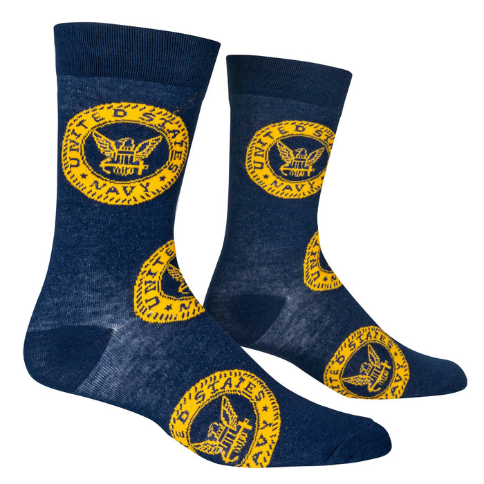US Navy - Mens Crew Folded (Crazy Socks) - Premium Socks from Crazy Socks - Just $8! Shop now at Pat's Monograms