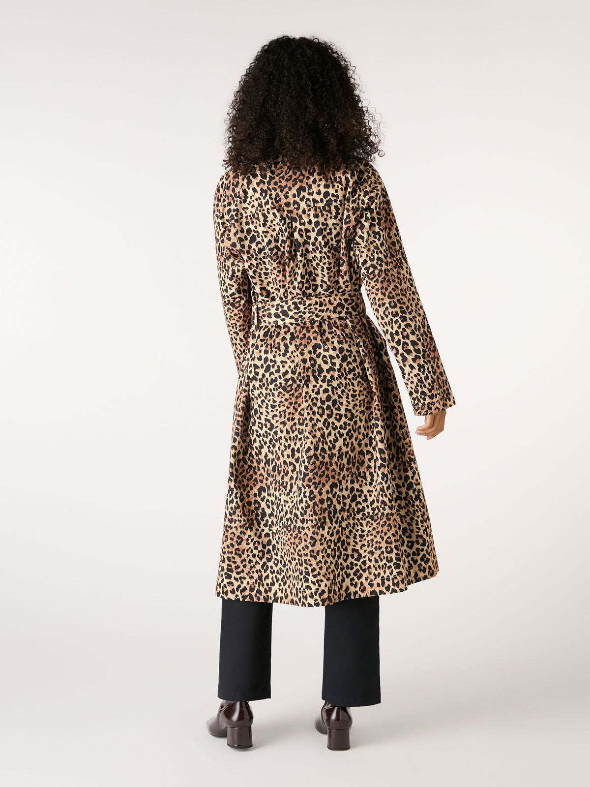 Valencia Cheetah Printed Trench
