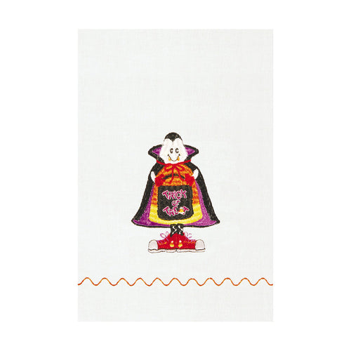 A Vampire Hemstitch Guest Towel.