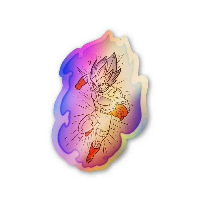 Vegeta Holographic Stickers - Holographic stickers | STICK IT UP