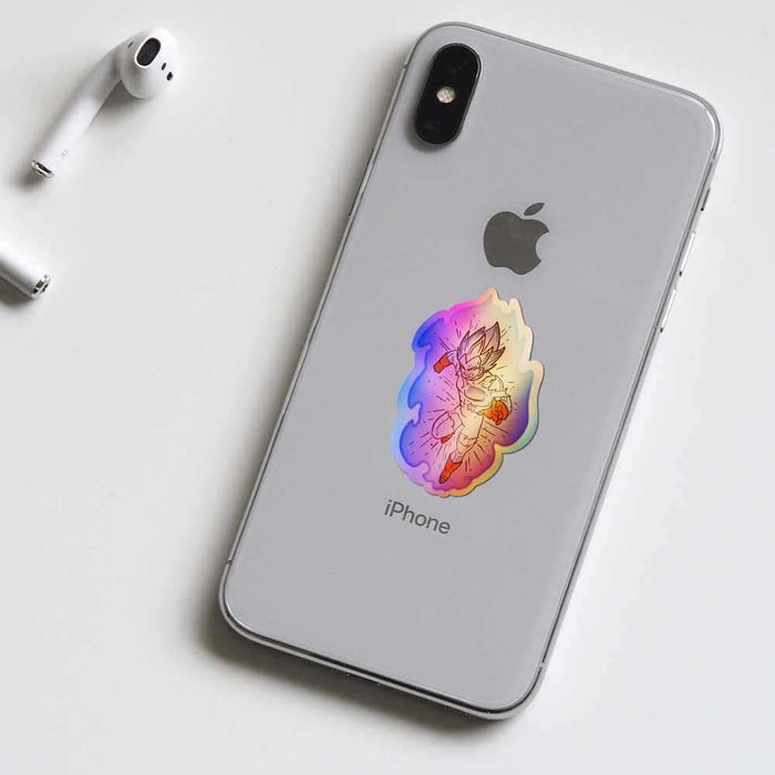 Vegeta Holographic Stickers - Holographic stickers | STICK IT UP