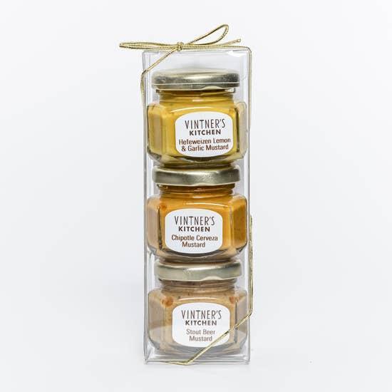 Vintner's Kitchen Beer Mustard Trio Jars