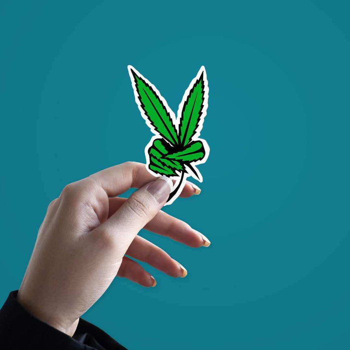 Weed Peace Sticker - Stickers | STICK IT UP