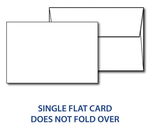White 80lb Cover 4" x 6" Invitations & Envelopes Combo Pack