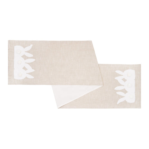 A White Bunny Bums Applique Runner.
