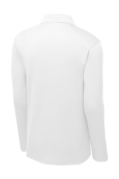 White Polyester Moisture Wicking Referee Long Sleeve Shirt
