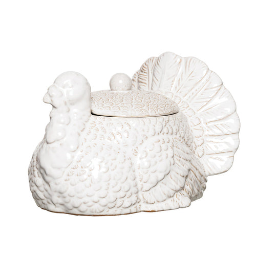 A White Turkey Cookie Jar.