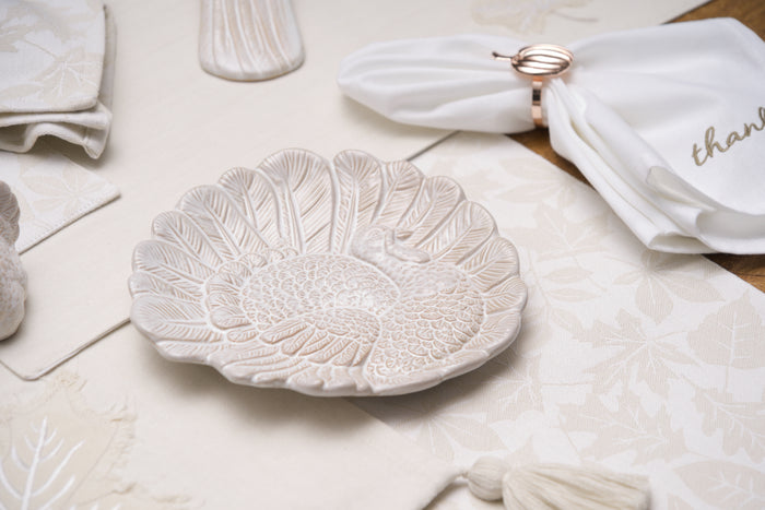 A White Turkey Plate.