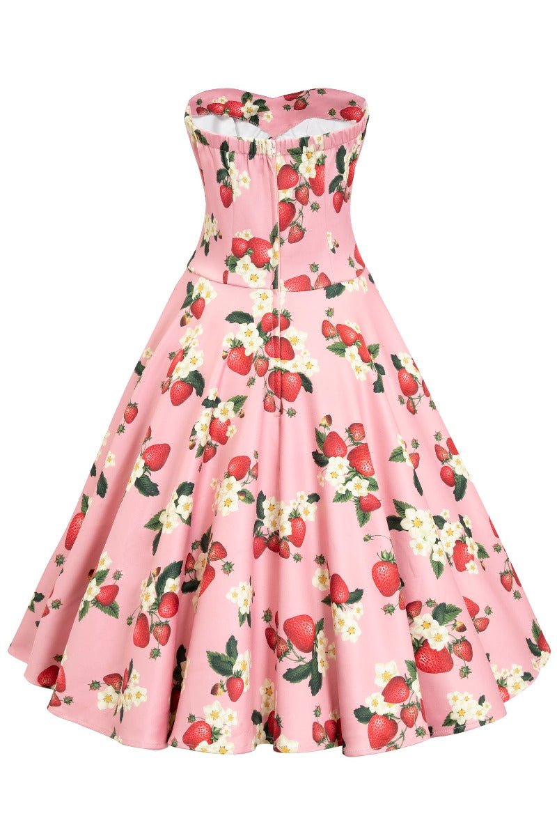 Melissa Retro Pink Strawberry Dress