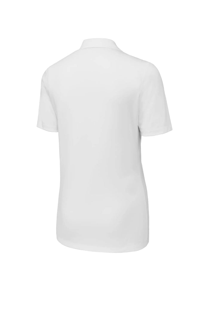 Women's White Polyester Interlock Moisture Wicking Referee Shirt