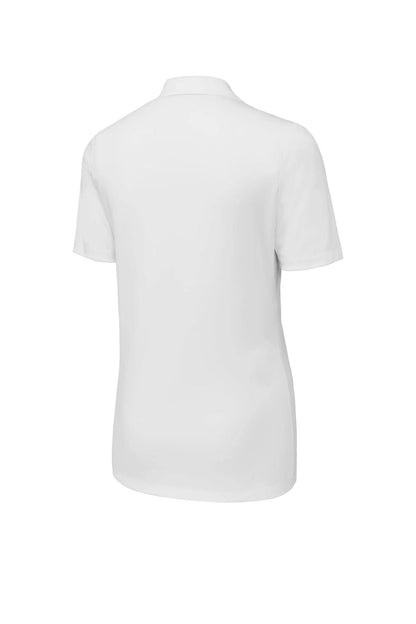 Women's White Polyester Interlock Moisture Wicking Referee Shirt