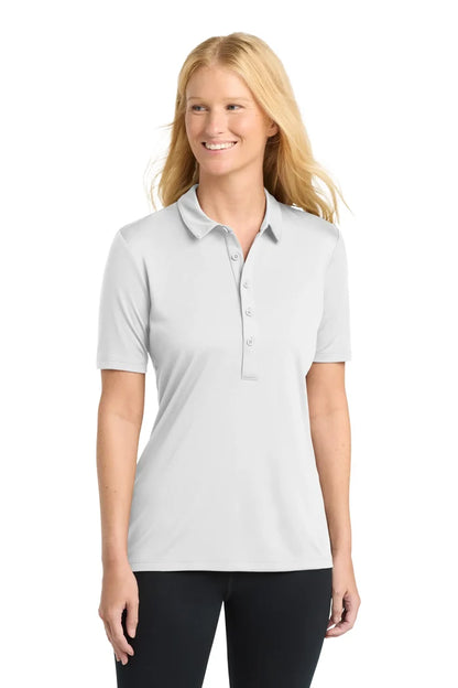 Women's White Polyester Interlock Moisture Wicking Referee Shirt
